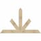 Ekena Millwork Saratoga Rough Sawn Timber Gable Bracket, Douglas Fir, 72"W x 45"H x 4"D x 6"F, 15/12 Pitch GBW072X45X0406SAR00RDF - alternate 1